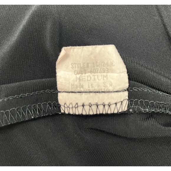 Vintage Biyaycda Career Woman's Black Blouse with sheer bow size M Pre-Owned - Picture 9 of 9